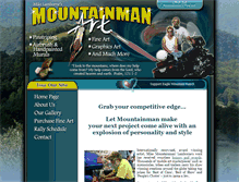 Tablet Screenshot of mountainmanart.com